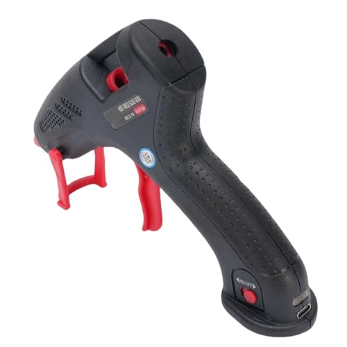 HELEVIA 20W Cordless Hot Leim Gun Fast Heizung Klebstoff Werkzeug für Reparaturprojekte für Haushaltsreparaturen Wieder Aufladbare Batterie -Ladung Am Batterie -Typ C. von HELEVIA