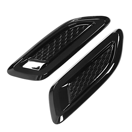 HELEVIA 2pcs Car Engine Motorhaube AIL Vent Outlet Tric Dekorationsabdeckung Ersatz für GR Supra A90 2019-2022 (Schwarz) von HELEVIA