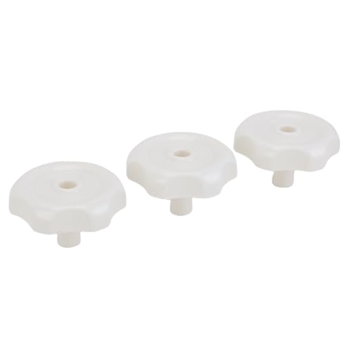 HELEVIA 3 PCs RV -Fenster und Entlüftungsknopf mit Schraubendreher Langlebiger Fensterverriegelungsknopf für Wohnmobile (Weiß) von HELEVIA