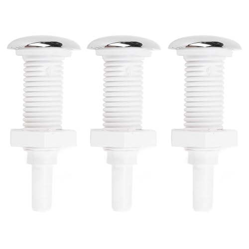 HELEVIA 3pcs Badewanne Luftdüse, PVC 30 Mm Gerade Spa Luftblasenstrahldüsen Ersatz für Whirlpools, für Whirlpools Schwimmbäder von HELEVIA