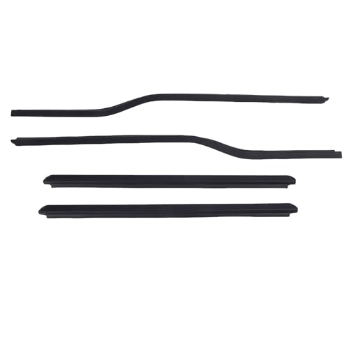 HELEVIA 4 Stcs Auto-Türfenster Weatherstrip Gummi Reduzieren Sie Windgeräusche F81Z 2521452 AA Ersatz für F-450 F-550 Super Duty 1999-2016 von HELEVIA
