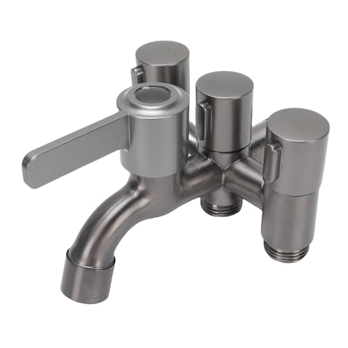 HELEVIA 4 - -Wasserhahnsplitter, Edelstahl G1/2 Außengewinde Wasserhahn -Diverter -Ventil für Badezimmer Küchenbalkon HELEVIA 4 - -Wasserhahnsplitter, Edelstahl G1/2 Außengewinde Wasserhahn -Diverter -Ventil für Badezimmer Küchenbalkon von HELEVIA