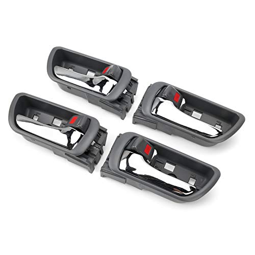HELEVIA 4-teilige ABS-Innentürgriffe für Fahrer- und Beifahrerseite 69206-33030 Passend für 2002-2006 mit Komplettem Satz für den Austausch des Innentürgriffs von HELEVIA