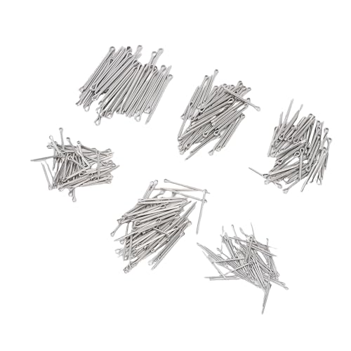 HELEVIA 410pcs Cotter Pin -Sortiment -Kit, 6 Verschiedene Größen Verzinkter Stahlstahl mit Hohen Hardware -Hardware -Stiften für LKW -Hitch Pin -Lock -System von HELEVIA