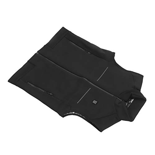HELEVIA 45 ℃ Wärmeebene, 35 ℃ Komfortniveau, 25 ℃ Energiespeicherheizung Erhitzte Weste mit Einstellbarer Größe, Unisex -Design für Männer Frauen, USB Wiederaufladbare Elektrische (3XL) von HELEVIA