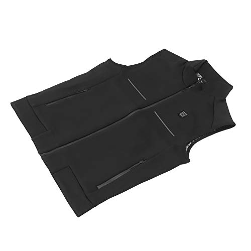 HELEVIA 45 ℃ Wärmeebene, 35 ℃ Komfortniveau, 25 ℃ Energiespeicherheizung Erhitzte Weste mit Einstellbarer Größe, Unisex -Design für Männer Frauen, USB Wiederaufladbare Elektrische (M) von HELEVIA