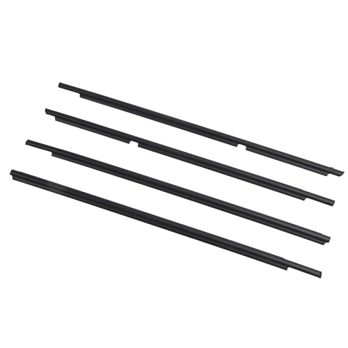HELEVIA 4PCS Außen Türfenster Weatherstrip 68161 35060 Gummifensterformel Ersetzt für 2003 Bis 2009 von HELEVIA