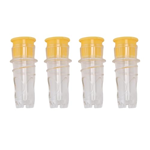 HELEVIA 4PCS Manual Mini Zitronen -Squeezer, Tragbar (Gelb) von HELEVIA