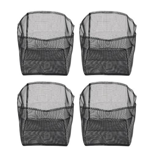 HELEVIA 4pcs Aquatische Teichpflanztaschen, Wiederverwendbare PVC -Maschen -Wassergarten -Teichpflanzentopf, Atmungsaktive Lilienpflanztöpfe für Teichmoor (Quadrat) von HELEVIA