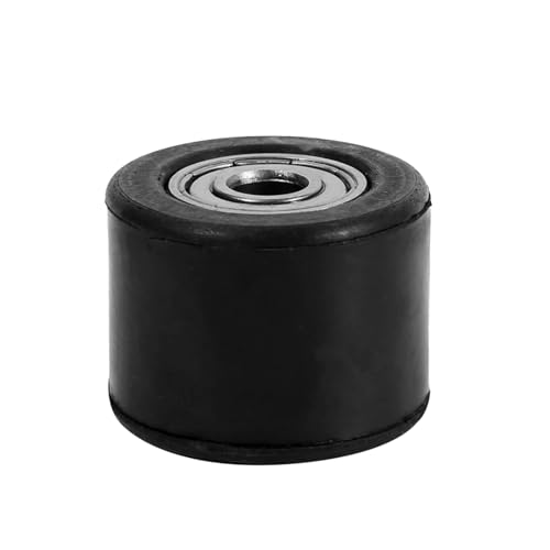 HELEVIA 8 -mm -Riemenscheibe -Rollenspanner, Schwarze Gummi -Eisenkettenwalze mit Hochleistungslagern für Motorisiertes Boxenrad -Motorrad, Dirtbike von HELEVIA