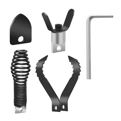 HELEVIA Abfluss Reiniger Cutter und Auger Set, Edelstahl-Rohr Bagger Maschine Cutter Head Set, für 5/16 Bis 3/4 Zoll Kabel HELEVIA Abfluss Reiniger Cutter und Auger Set, Edelstahl-Rohr Bagger Maschine Cutter Head Set, für 5/16 Bis 3/4 Zoll Kabel von HELEVIA