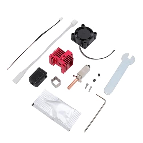 HELEVIA Aktualisiertes Hotend -Kit mit Kühllüfter, 0,4 Mm Gehärteter Stahldüse, Keramikheizung für Lab X1 3D -Druckerersatz, Schnelle Erwärmung, Stabile Leistung von HELEVIA