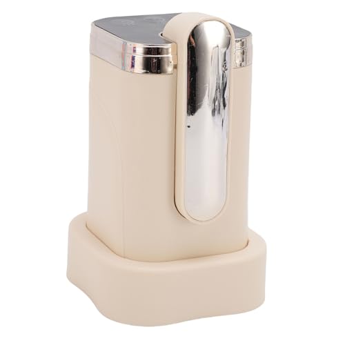 HELEVIA Automatischer Wasserspender für 5 -Gallonen -Flaschen 3 Modi, Faltbare Tragbare Elektrische Trinkwasserpumpen für das Camping -Reisebüro für Heimatpumpen (Beige) von HELEVIA