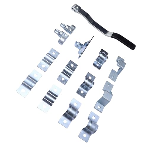 HELEVIA Cam Action Door Lock Kit Metallanhänger Tür Cam Action Schloss für Frachtanhänger Versandbehälter Tür Bar Latch HaSp Haspainer Keeper von HELEVIA