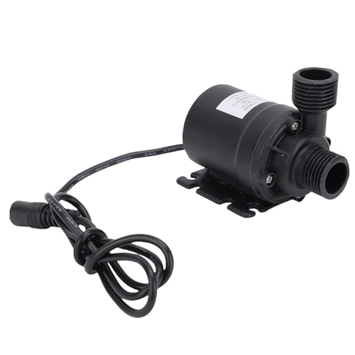 HELEVIA DC 12V Wasserpumpe Bürstenloser Motor Hochdruck Stille Pumpe für das Solarzirkulationssystem Pool RV Yachtboot 800 L/h 5m Aufhebung von HELEVIA