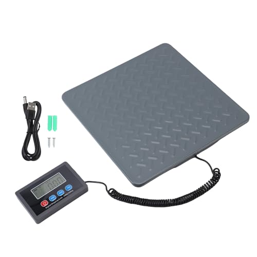 HELEVIA Digitale Schifffahrtsskala Ultra Slim, 440lbs Hochgenauige LCD -Display aus Edelstahl Digitaler Postskala für den Warehouse Home Commercial Nutzung von HELEVIA