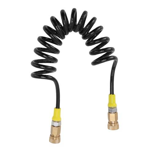 HELEVIA Doppeler Weiblicher 8 -mm -Luftpumpenschlauch mit Schnellanschluss, Hochdruck -Spiralrohr für Tank, Luftpumpenschlauch, Luftpumpenrohr, Luftpumpenrohr von HELEVIA