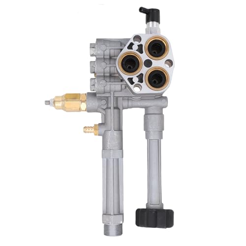 HELEVIA Druckwaschpumpe Kopf Assistent Aluminiumlegierung Ersatz für AR43361 SRMW2.3G28 SRMW2.4G28 Pumpen mit Druckentlastungsventil HELEVIA Druckwaschpumpe Kopf Assistent Aluminiumlegierung Ersatz für AR43361 SRMW2.3G28 SRMW2.4G28 Pumpen mit Druckentlastungsventil von HELEVIA