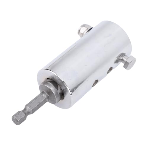 HELEVIA Edelstahl Top Wind Trailer Jack Crank Griff Bohr Adapter mit 1/2 Zoll Steckdose Adapter Bit für 1 Zoll Antriebswelle von HELEVIA