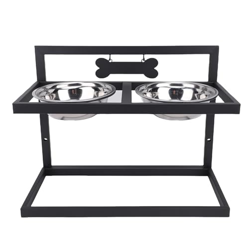 HELEVIA Edelstahlhund -Schüssel -Ständer, Multifunktionaler Pet Feeder -Geschirrstation mit Verstellbarer Höhe, Beinhaltet Nicht -Schlupfbasis, für Kleine Bis Große Haustiere HELEVIA Edelstahlhund -Schüssel -Ständer, Multifunktionaler Pet Feeder -Geschirrstation mit Verstellbarer Höhe, Beinhaltet Nicht -Schlupfbasis, für Kleine Bis Große Haustiere von HELEVIA