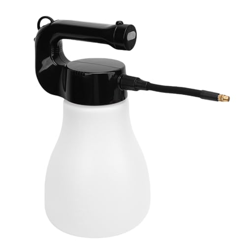 HELEVIA Elektrische Sprühflasche, 3L Hohe Effizienz Handheld Elektrische Sprühwässerung mit Einstellbarer Düse für Garten (Weiß) von HELEVIA