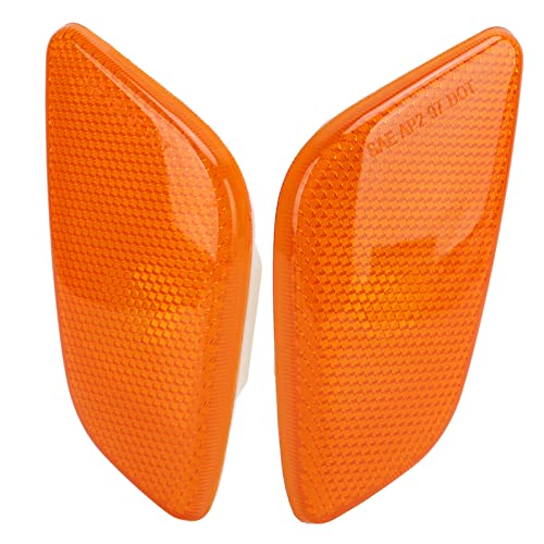 HELEVIA Gelbe ABS-Gehäuseabdeckung für Markierungsleuchten, Ersatz für 1997-2006, Vordere Markierungsleuchte Seitlich, mit Material: ABS von HELEVIA