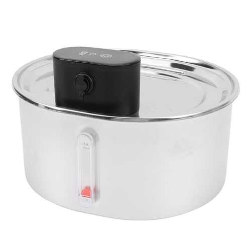 HELEVIA Haustierwasserbrunnen mit Bewegungssensor, 3,2 L Wiederaufladbarer Wasserstromtrennung Automatisch Edelstahl Katzengewässer, für Katzenhunde, für Katzenhunde HELEVIA Haustierwasserbrunnen mit Bewegungssensor, 3,2 L Wiederaufladbarer Wasserstromtrennung Automatisch Edelstahl Katzengewässer, für Katzenhunde, für Katzenhunde von HELEVIA