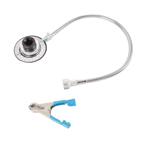 HELEVIA Hochfeste Legierung Stahl Torsion Winkel Messgerät 360 ° Biege Stange 1/2in Antrieb, mit Klaren Markierungen, Zum Anziehen von Bolzen von HELEVIA