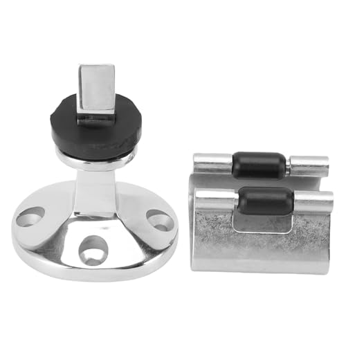 HELEVIA Hochleistungs -Türstopper -Fang, Rollenbetriebsdesign, 316 Edelstahl -poliertes Finish, Sichere Fixierung für Boote, Wohnmobile, Zuhause von HELEVIA