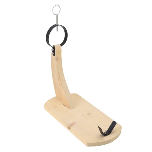 HELEVIA Hölzerne Schinkenhalter Stand, Kiefernholz Stall Schinken -Rackständer für Schnitzereien und Scheiben Spanische Schinken Italienische Schinkenschüsse (S m l xl xxl) von HELEVIA