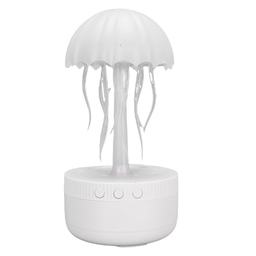 HELEVIA Jellyfish -Luftbefeuchter Diffusor Licht, Große Kapazität Auto -Ausschalten ätherischer Öldiffusor -Luftbefeuchter, Einzigartige Form, für Zuhause (Rot) von HELEVIA