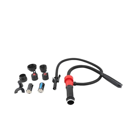 HELEVIA Kraftstoffübertragungspumpe Batterie mit 3 Adaptern 2,4 Gpm Elektrische Flüssigkeitstransferpumpe für Benzin -Brennstoff -Kerosin -Wasser von HELEVIA