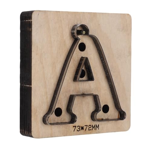 HELEVIA Leder-Stanzform, Handstanzer aus Holz in Form eines Buchstabens A mit Sockel, Leder-Stanzform aus Legiertem Stahl, für Bastelprojekte, 73 X 72 Mm HELEVIA Leder-Stanzform, Handstanzer aus Holz in Form eines Buchstabens A mit Sockel, Leder-Stanzform aus Legiertem Stahl, für Bastelprojekte, 73 X 72 Mm von HELEVIA