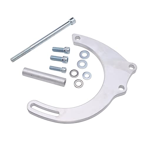 HELEVIA Lichtmaschinenhalterungs -Kit, CNC -Aluminium -Ersatz für Kleine Block , Lange Wasserpumpe, Unterstützung für GM -Lichtmaschinen, Einschließlich Installationszubehör Enthalten von HELEVIA