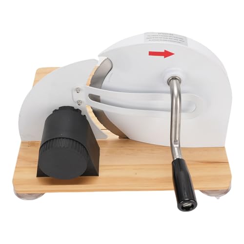 HELEVIA Manuelle Brotschneidemaschine mit Saugnäpfe, Basiskurbel -Brotschneider, Gleichmäßiges Schneiden, Zum Backen und Kommerziellen Gebrauch von HELEVIA