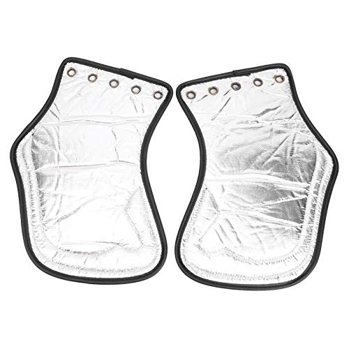 HELEVIA Motorrad -Wärmedeflektor, 2pcs PU -Motorheizungsdämmung Sattelschutz mit 5 Mm Aluminiumfolie für die Meisten Motorräder von HELEVIA