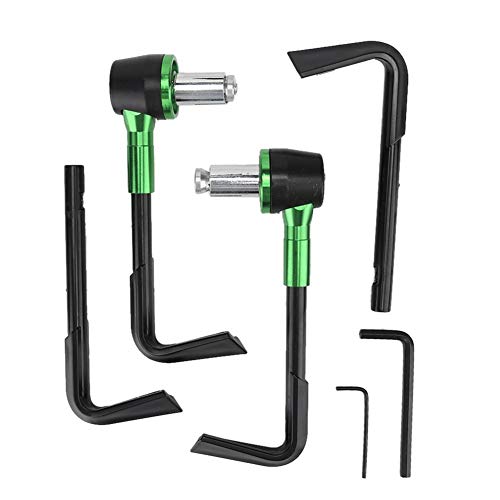 HELEVIA Motorradbremsschutzhebel, Anti-Kollision-Tropfenwiderstand-Lenkerschutz, Einfach für Motorrad 22 Mm zu Installieren (Grün) von HELEVIA