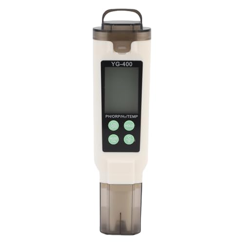 HELEVIA ORP H2 PH -Temp -Messgerät, Hohe Empfindlichkeits -LCD -LCD -Wasserstoff -Wassertester für Pool -Fischtank -Trinkwasser Anzeigen von HELEVIA
