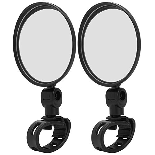 HELEVIA Pair Round Rückspiegel, Sicherheitsweitwinkel Reflektierender Rückspiegel -Radspiegel -Gerät für Fahrradroller von HELEVIA