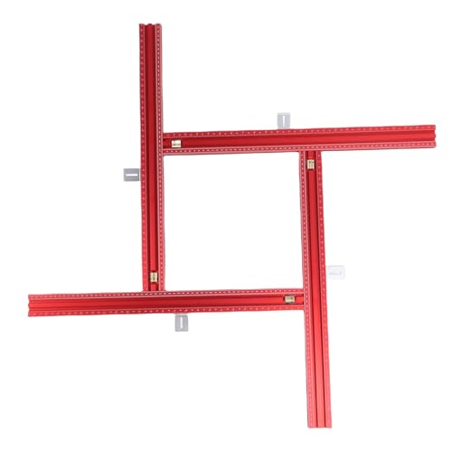 HELEVIA Paralleles Führungs Schienen System Einstellbare Aluminium Legierung Säge Gleis Atz Führungs Schienen Halterung Hilfs Werkzeuge für die Holz Bearbeitung 600mm/23,62 Zoll von HELEVIA