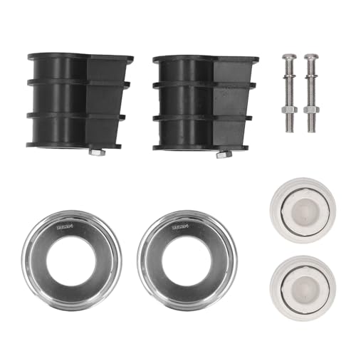 HELEVIA Pool Leiter Ersatzkit, 304 Edelstahl -Escutcheon -Platten Stoßstangenschrauben Muttern Anker für 42 Mm Röhrchen Schwimmbad Handläufe von HELEVIA