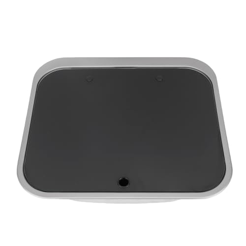 HELEVIA RV Waschbecken Edelstahl Küchen Handwaschbecken Waschbecken mit Temperaturem Glasdeckel für Campingfahrzeug -Bootsfahrzeuge von HELEVIA