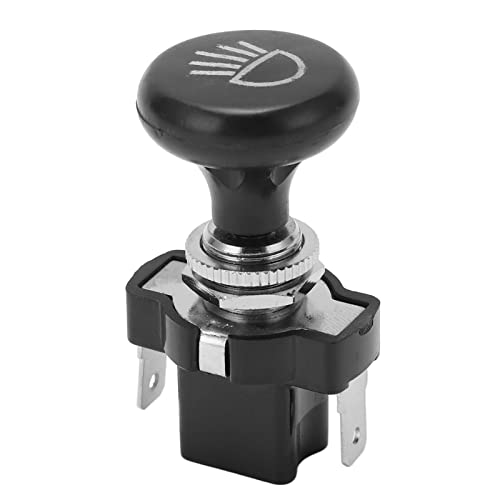 HELEVIA Scheinwerferschalter Ersetzen, Universeller Ersatz mit 12 V 15 A für EZGO, Flachstecker, 3/8 Zoll Schaft, OEM-Ref. 4034, Push-Pull-Typ HELEVIA Scheinwerferschalter Ersetzen, Universeller Ersatz mit 12 V 15 A für EZGO, Flachstecker, 3/8 Zoll Schaft, OEM-Ref. 4034, Push-Pull-Typ von HELEVIA