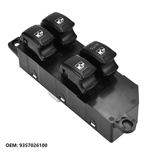HELEVIA Stromfensterschalter mit Elektrischem Fensterschalter, Referenz OEM 9357026100, Passt zu Santa Fe 2,4L 2,5L 2,7L 3.5L 2003-2006, Einfacher Installation, Nur Linker Laufwerk HELEVIA Stromfensterschalter mit Elektrischem Fensterschalter, Referenz OEM 9357026100, Passt zu Santa Fe 2,4L 2,5L 2,7L 3.5L 2003-2006, Einfacher Installation, Nur Linker Laufwerk von HELEVIA