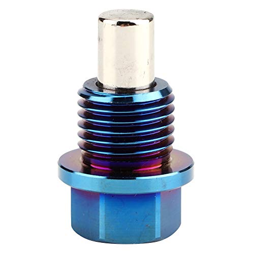 HELEVIA Titanlegierung Starker Magnetischer Ölwanne Universal Steckerschraube, Magnetischer Empfindlicher Magnet (M14x1.5) von HELEVIA