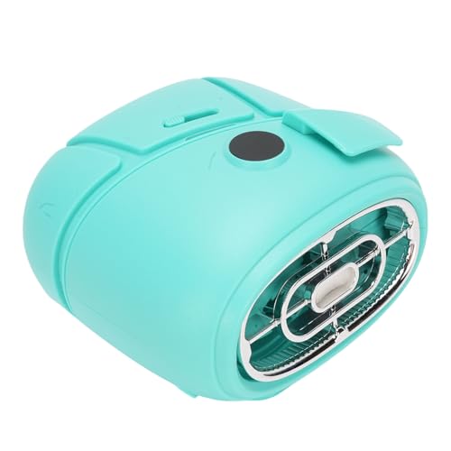 HELEVIA Tragbarer Taillenlüfter mit Aromatherapie -Box, 100 Gears Stepless LED Digital Display Wiederaufladbarer Taillenkühlungslüfter für Outdoor (Grün) von HELEVIA