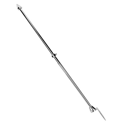 HELEVIA Universal Motorcycle Fahnenmast Fahnenmastmontagehalterung, Edelstahl -Rücksitzgepäck -Rack -Accessoire mit Einzigartigem Design, für eine Stabile Leistung (Elektropliert) von HELEVIA