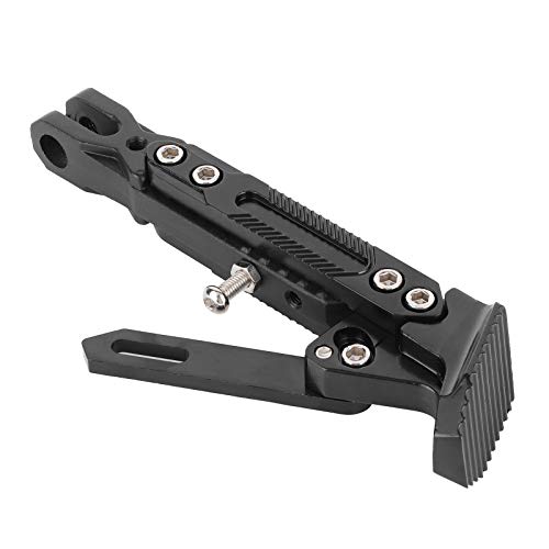 HELEVIA Universeller Kickstand, Einstellbare Höhe CNC Aluminiumlegierung Motorrad -Seitenständer, Stützparkplatz für Universelle Motorrad mit 6 Niveaus für die Höhenanpassung von HELEVIA