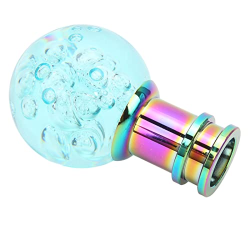 HELEVIA Universeller Kristall -Acryl -Gangschaltknopf, M8 M10 M12 -Adapter, Rundkugelschieberkopf für das Aufrüsten der Innenausstattung des Autos Dekoration (Hellblau) von HELEVIA