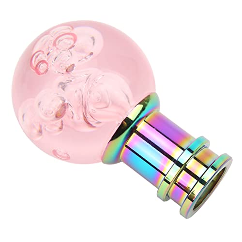 HELEVIA Universeller Kristall -Acryl -Gangschaltknopf, M8 M10 M12 -Adapter, Rundkugelschieberkopf für das Aufrüsten der Innenausstattung des Autos Dekoration (Rosa) von HELEVIA